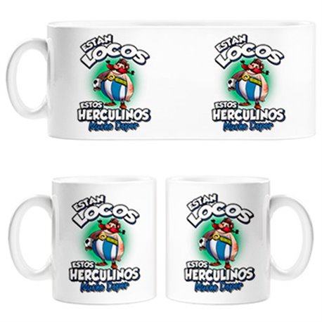 Taza parodia de Obelis para aficionados al fútbol del Depor