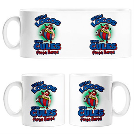 Taza parodia de Obelis para culés aficionados al fútbol de Barcelona (DESACTIVAR)