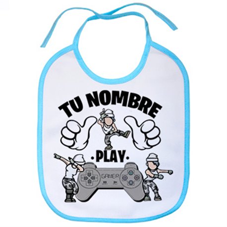 Babero frase este gamer vicia parodia pose Dab Floss personalizable con nombre ejemplo