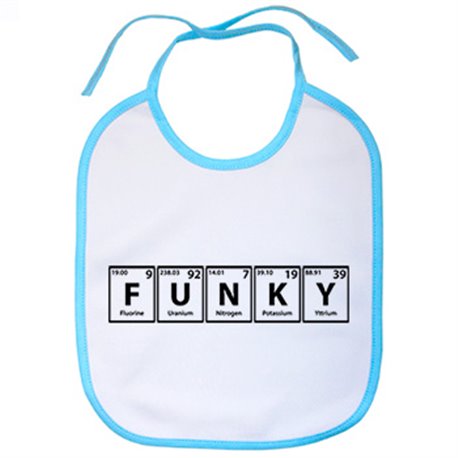 Babero Funky tabla periódica