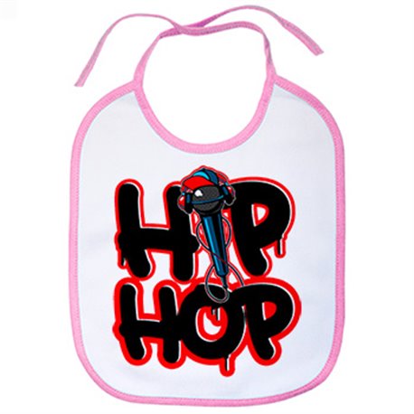 Babero Hip Hop micrófono
