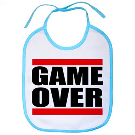 Babero para gamers frase fin del juego Game Over