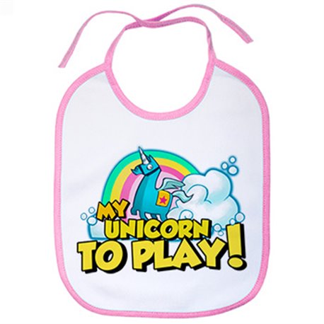 Babero parodia gamers divertida my unicorn to play avatar del juego