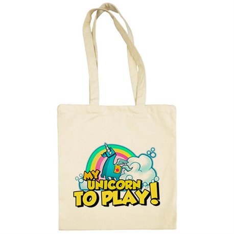 Bolsa de tela parodia gamers divertida my unicorn to play avatar del juego