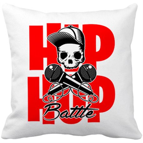 Cojín con relleno Hip Hop Battle batalla de gallos