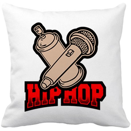 Cojín con relleno Hip Hop Micro And Graffiti