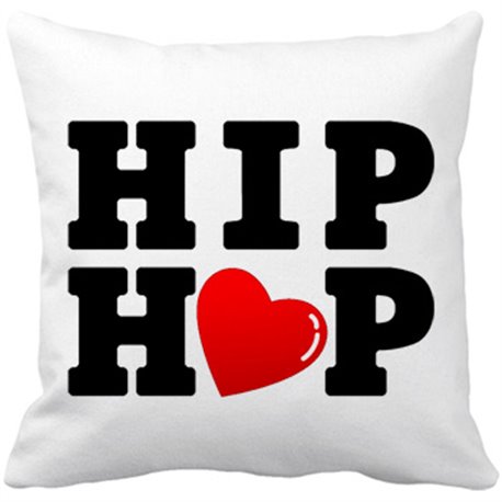 Cojín con relleno I Love Hip Hop