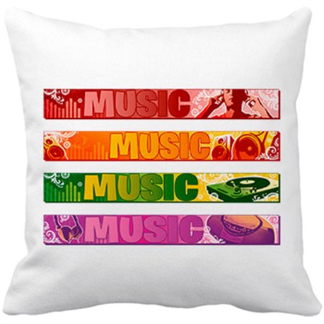 Cojín con relleno Music Everywhere