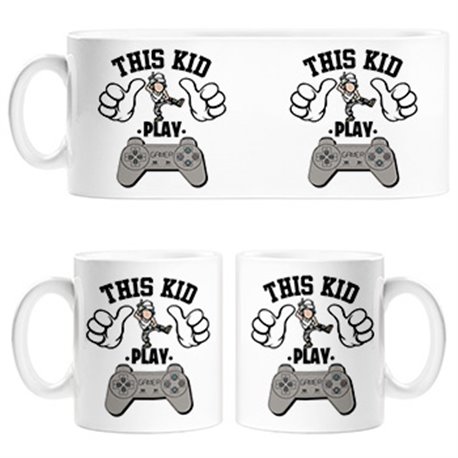 Taza frase este chico gamer vicia al videojuego de la pose Take L Dab Floss This kid play