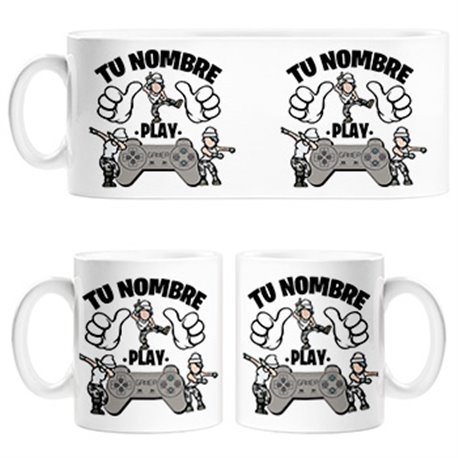 Taza frase este gamer vicia parodia pose Dab Floss personalizable con nombre ejemplo
