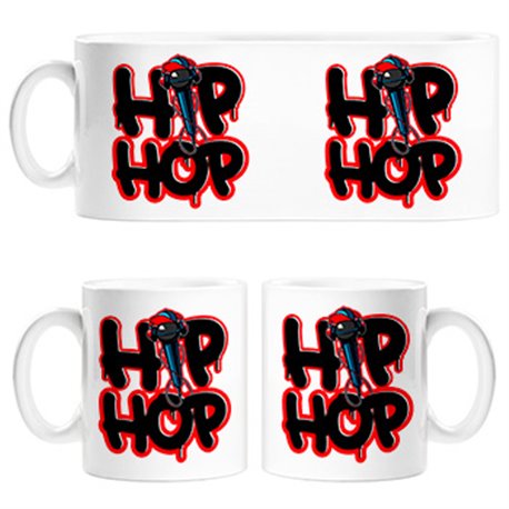 Taza Hip Hop micrófono
