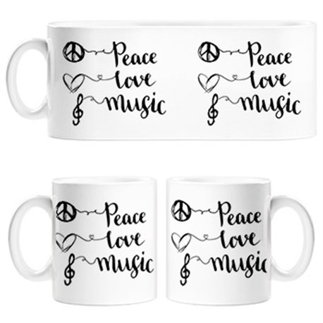 Taza Peace Love Music
