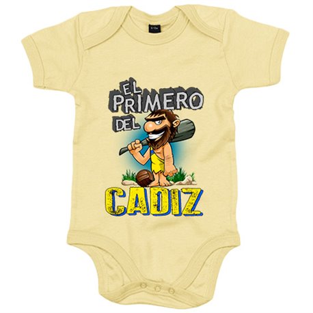 Body bebé frase el primero del Cádiz para hincha de su equipo de fútbol