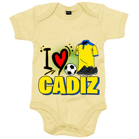 Body bebé para enamorado de su equipo de fútbol de Cádiz