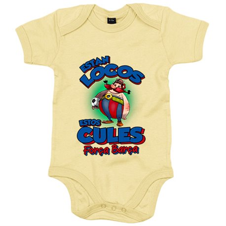 Body bebé parodia de Obelis para culés aficionados al fútbol de Barcelona