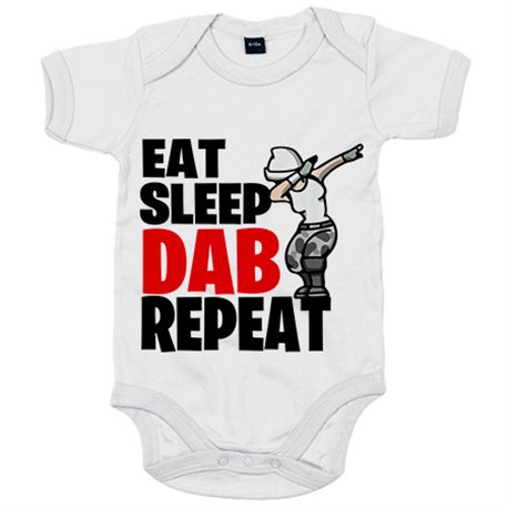 Body bebé parodia pose baile gamer frase eat sleep Dab repeat