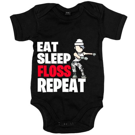 Body bebé parodia pose baile gamer frase eat sleep Floss repeat