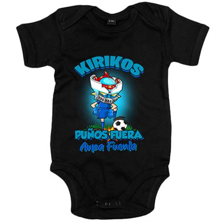 Body bebé frase kirikos puños fuera parodia robot de los 80 para nostálgicos futboleros de Fuenlabrada