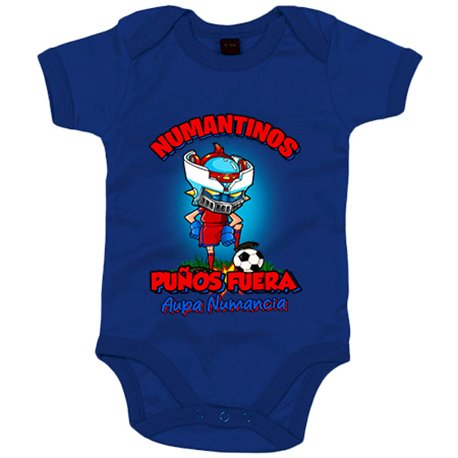 Body bebé frase numantinos puños fuera parodia robot de los 80 para nostálgicos futboleros
