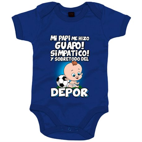 Body bebé mi papi me hizo guapo simpático y sobretodo aficionado al fútbol del Depor