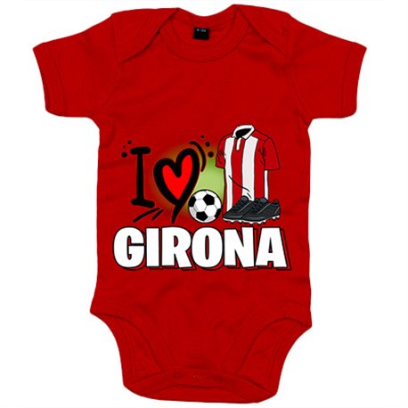 Body bebé para enamorado de su equipo de fútbol de Girona