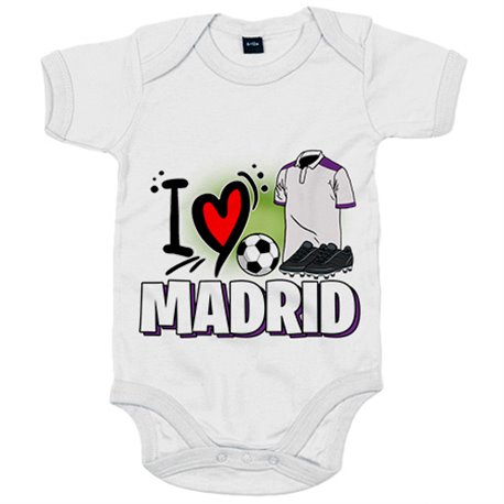 Body bebé para enamorado de su equipo de fútbol de Madrid