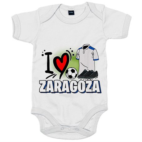 Body bebé para enamorado de su equipo de fútbol de Zaragoza