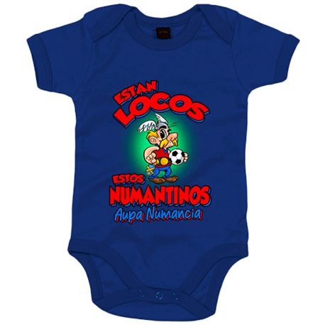 Body bebé parodia de Asteris para aficionados al fútbol de numancia