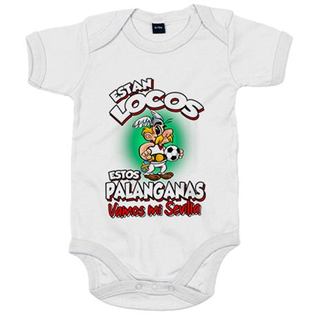 Body bebé parodia de Asteris para aficionados al fútbol de Sevilla
