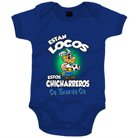 Body bebé parodia de Asteris para aficionados al fútbol de Tenerife