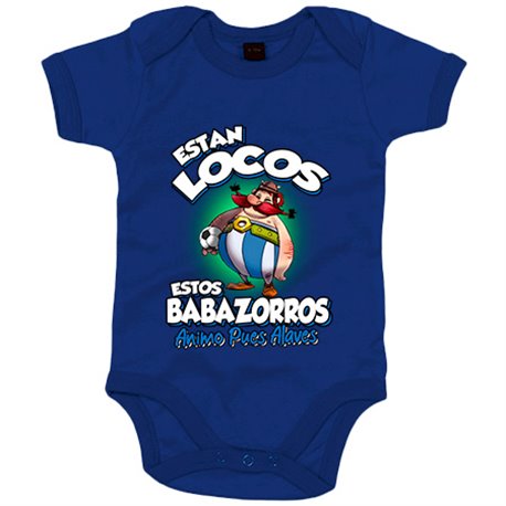 Body bebé parodia de Obelis para aficionados al fútbol alavés