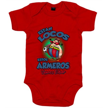 Body bebé parodia de Obelis para aficionados al fútbol de Eibar