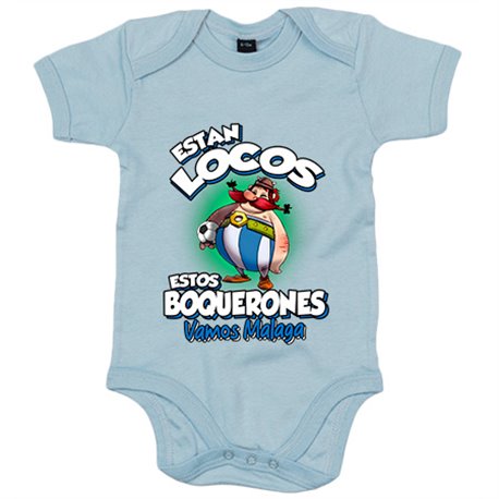 Body bebé parodia de Obelis para aficionados al fútbol de Málaga