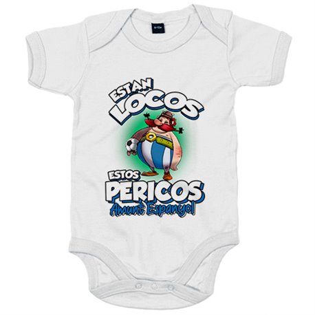 Body bebé parodia de Obelis para pericos aficionados al fútbol