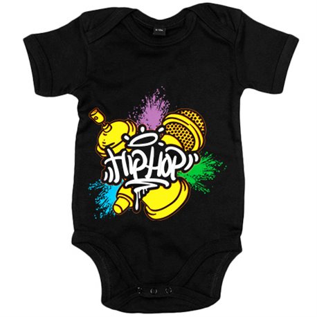 Body bebé Hip Hop rimas y graffiti