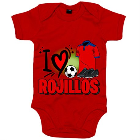 Body bebé para enamorado rojillo de su equipo de fútbol