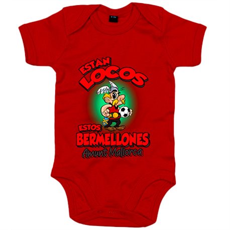 Body bebé parodia de Asteris para aficionados al fútbol de Mallorca