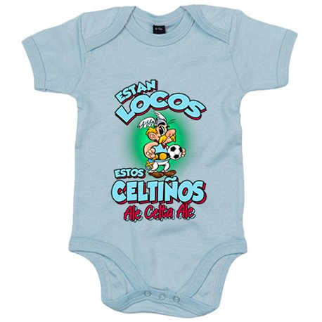 Body bebé parodia de Asteris para aficionados al fútbol del Celta