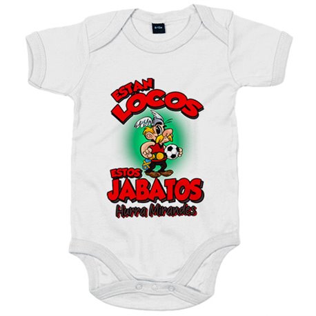 Body bebé parodia de Asteris para aficionados al fútbol del Mirandés