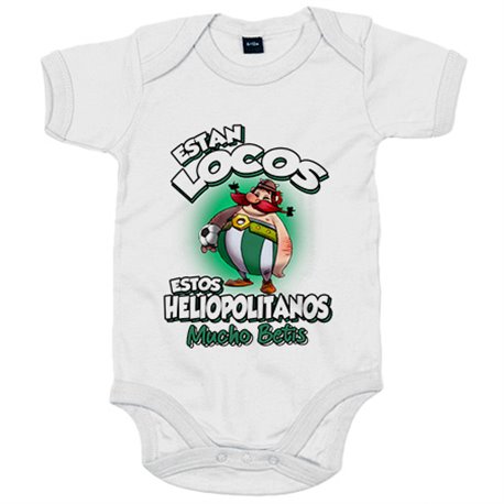 Body bebé parodia de Obelis para aficionados al fútbol del Betis