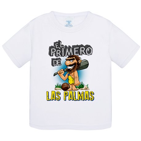 Camiseta bebé frase el primero de las Palmas para hincha de su equipo de fútbol