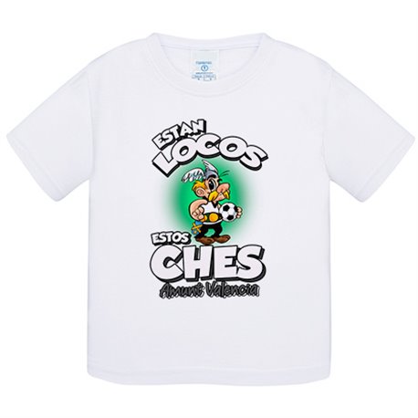 Camiseta bebé parodia de Asteris para aficionados al fútbol de Valencia