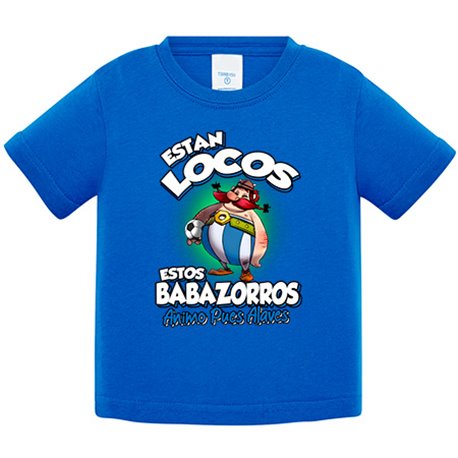 Camiseta bebé parodia de Obelis para aficionados al fútbol alavés