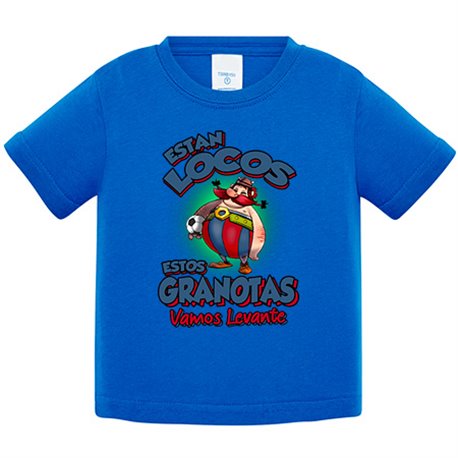 Camiseta bebé parodia de Obelis para aficionados al fútbol de Levante
