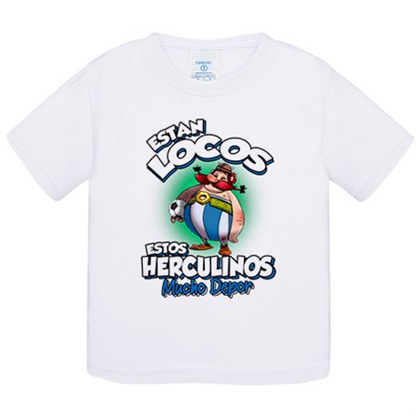 Camiseta bebé parodia de Obelis para aficionados al fútbol del Depor