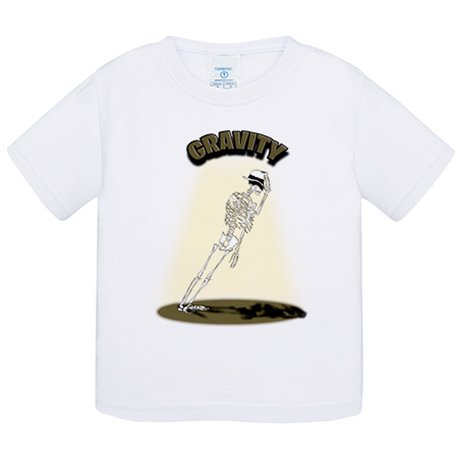 Camiseta bebé Gravity pose de baile