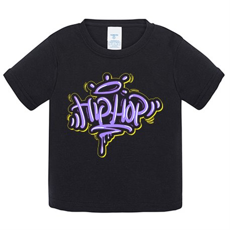 Camiseta bebé Hip Hop pintura
