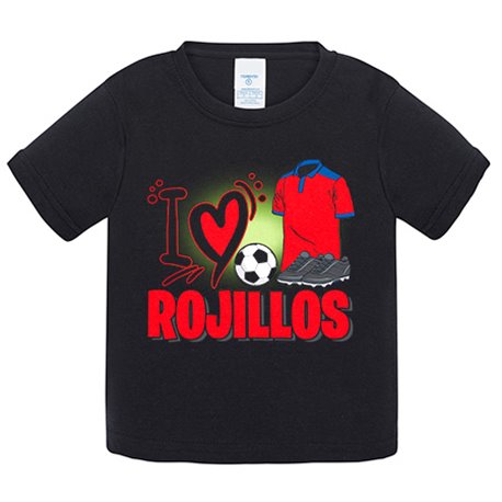 Camiseta bebé para enamorado rojillo de su equipo de fútbol