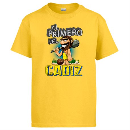 Camiseta frase el primero del Cádiz para hincha de su equipo de fútbol