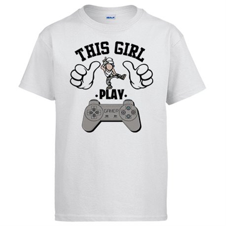 Camiseta frase esta chica gamer vicia al videojuego de la pose Take L Dab Floss This kid play